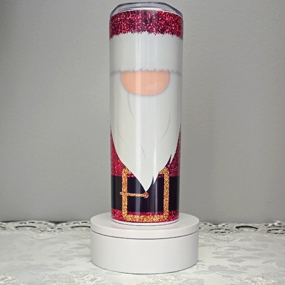 Custom 20oz Stainless Steel Tumbler - Santa Gnome Buckle